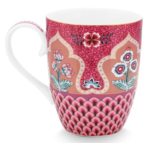 PIP STUDIO Flower Festival Scallop Deco Henkelb. Dark p.145ml von PIP STUDIO