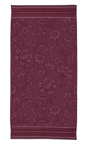 Pip Studio Jasmin Jaquard Duschtuch Dark pink 70x140cm (1 Stück) von Pip Studio