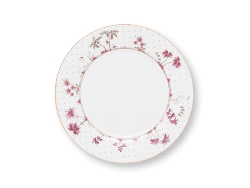 Pip Studio Jolie Dots Gold Pink Frühstücksteller 21cm von Pip Studio