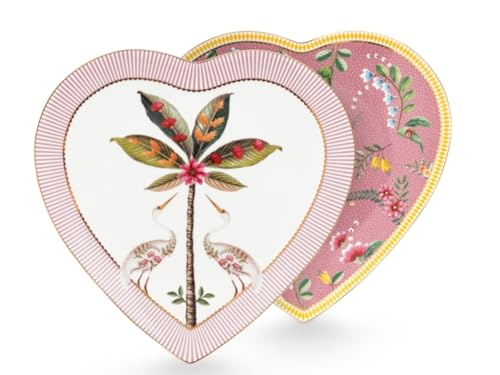 Pip Studio La Majorelle Herzformteller 21,5 cm Set2 von Pip Studio