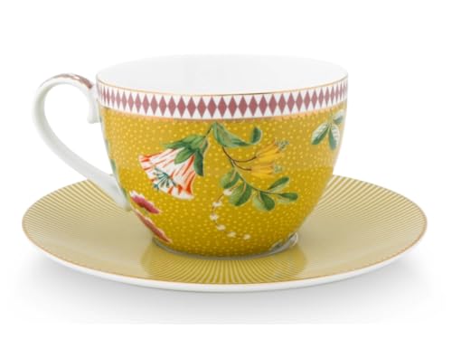 Pip Studio La Majorelle Tasse mit Untertasse gelb 0,28 l von Pip Studio