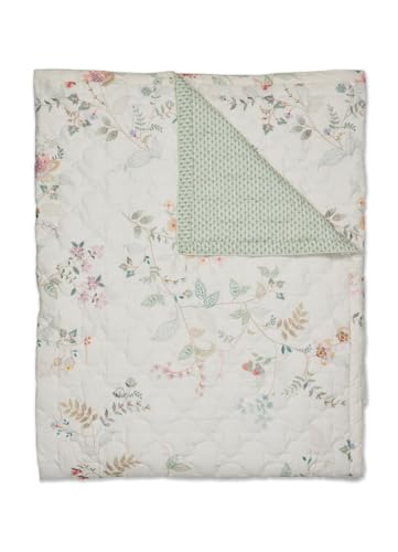 Pip Studio Quilt Kili Flower Farbe Weiss Größe 150x200 von Pip Studio