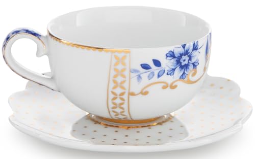 Pip Studio Royal White Espressotasse mit Untertasse 2tlg. von Pip Studio