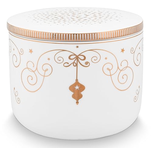 Pip Studio Royal Winter White Kerze mit Deckel 11,7x9,6cm Pip Studio Royal Winter White Kerze mit Deckel 11,7x9,6cm von Pip Studio
