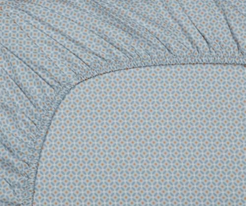 Pip Studio Spannlaken Cross Stitch Farbe Greyblue Größe 90x200x35 cm Höhe von Pip Studio