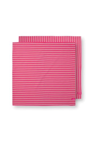 Pip Studio Stripes Set/2 Geschirrtüchern Rosa von Pip Studio
