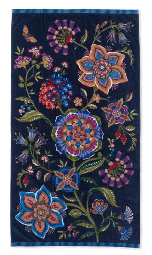 Pip Studio Viva la Vida dunkelblau Badetuch 100x180cm (1 Stück) von Pip Studio