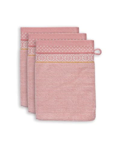 Pip Studio Waschhandschuh-Set Soft Zellige 3X Farbe Rosa, Größe 16x22 x 3 Pip Studio Waschhandschuh-Set Soft Zellige 3X Farbe Rosa, Größe 16x22 x 3 von Pip Studio