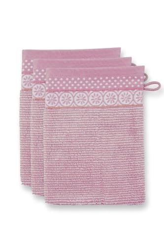 Pip Studio Waschlappen Set/3 Soft Zellige Lila 16X22cm von Pip Studio