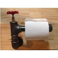 Industrieller Toilettenpapierhalter Mit Ventil/Wc-Spender | 20/27 Mm Diy Industrierohre Toilettenpapier von PipeFittingProject