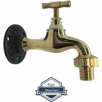 Messing-Wasserhahn - Kleiderständer Hut Gartenhahn Diy Original Umleitung von PipeFittingProject