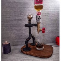 Alkoholspender, Bourbon Spender, Schnapsspender, Whiskey Dekanter, Jack Daniels Steampunk Industrial Dekanter von PipeLightingStudio