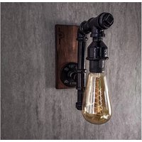 Loft Wandlampe, Outdoor Bauernhaus Wandleuchte, Schwarze Wandlampe Paar von PipeLightingStudio