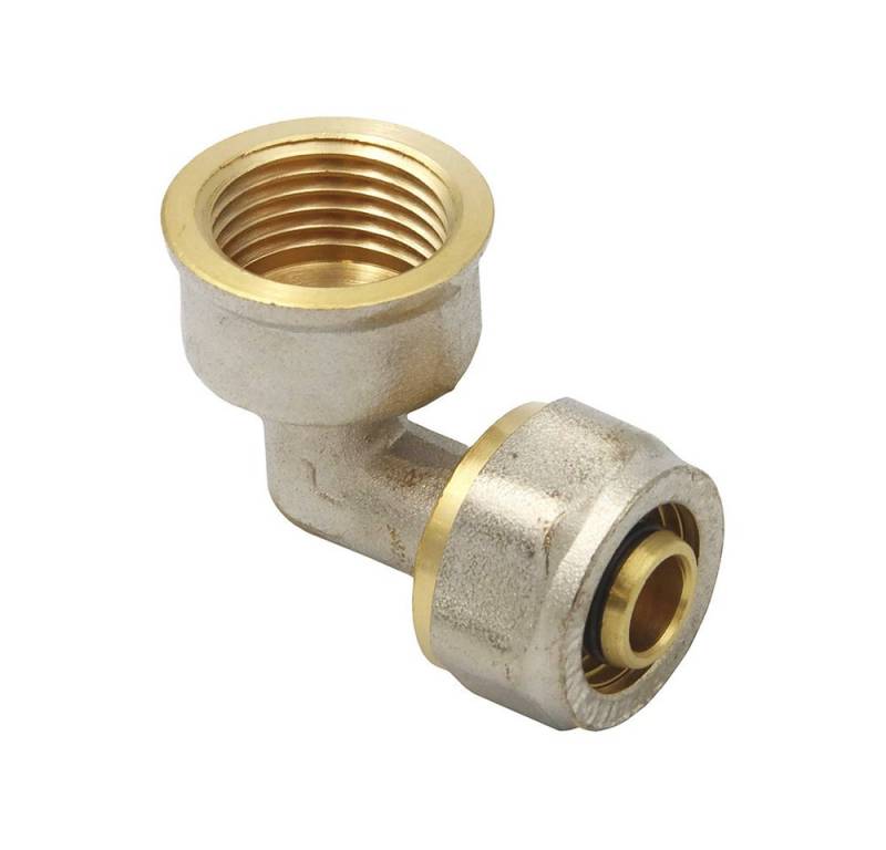 PipeTec Deutschland Gewindefitting Klemmring Schraubfitting Winkel 16x2 mm 90° - 1/2 Zoll IG Verbundrohr von PipeTec Deutschland