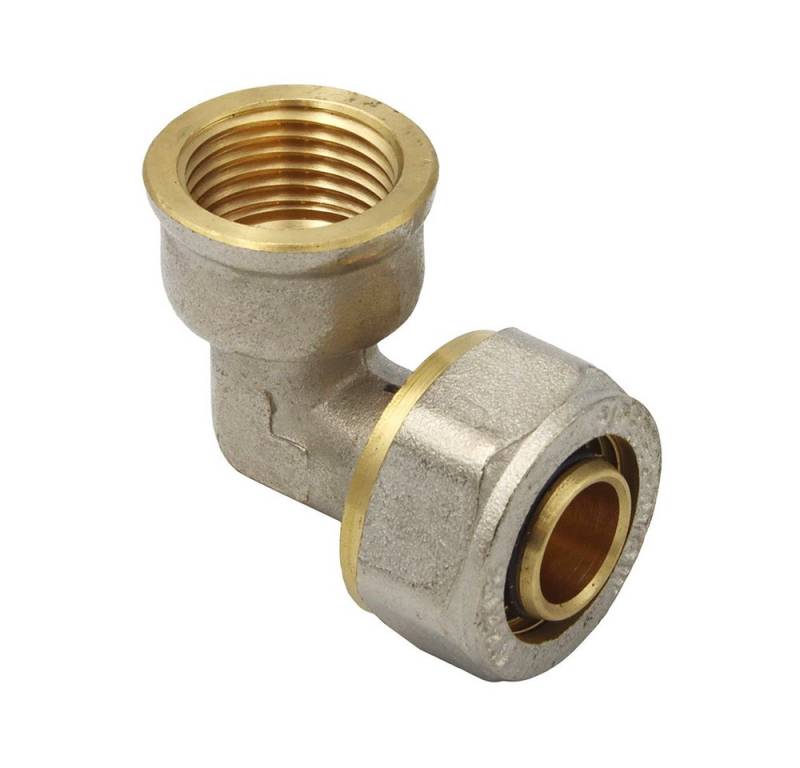 PipeTec Deutschland Gewindefitting Klemmring Schraubfitting Winkel 20x2 90° - 1/2 Zoll Innengewinde von PipeTec Deutschland