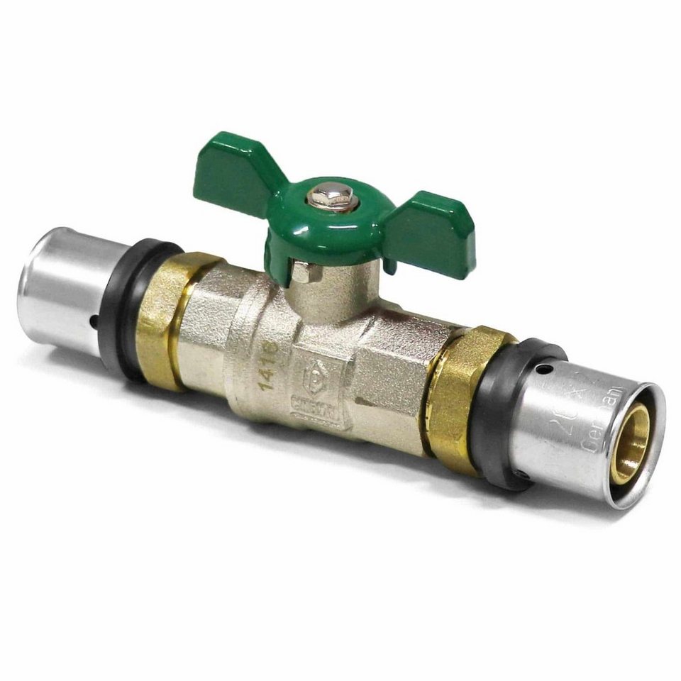 PipeTec Deutschland Pressfitting Pipetec Press- DVGW Kugelhahn, Alu-Verbundrohr Flügelgriff grün, inkl. beigl.Hebelgriff PipeTec Deutschland Pressfitting Pipetec Press- DVGW Kugelhahn, Alu-Verbundrohr Flügelgriff grün, inkl. beigl.Hebelgriff von PipeTec Deutschland