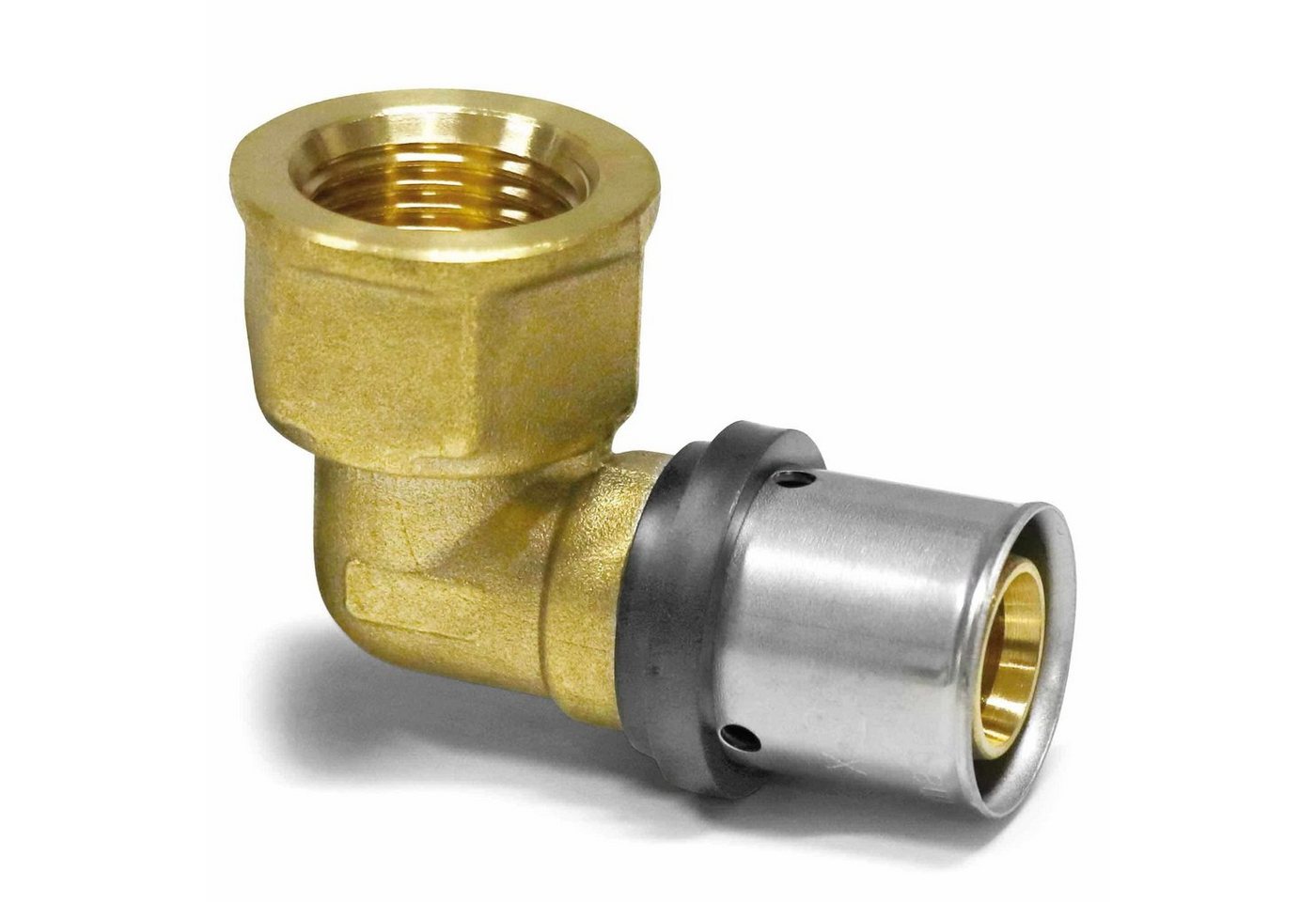 PipeTec Deutschland Steckfitting, Pipetec Press-Übergangswinkel von Alu-Verbundrohr zu Innengewinde PipeTec Deutschland Steckfitting, Pipetec Press-Übergangswinkel von Alu-Verbundrohr zu Innengewinde von PipeTec Deutschland