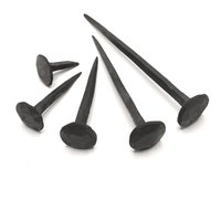 Dünne Handgeschmiedete Eisennägel Verschiedene Größen, Eisen, Schwarz Dünne Handgeschmiedete Eisennägel Verschiedene Größen, Eisen, Schwarz von Pipeblacksmith