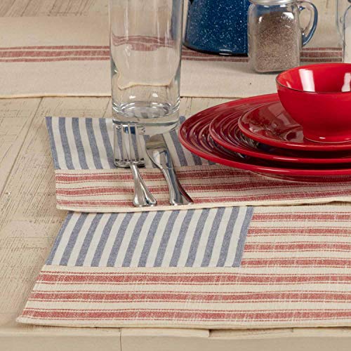 Marktplatz rot saisonal Flag Placemats rot von Piper Classics