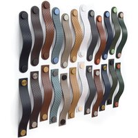 Designer Ledergriff Exklusiv Serie "Arc X" Möbelgriff Leder Mit 3D Struktur Muster, Modern Küche, Hochwertige Griffe Für Möbel Designer Ledergriff Exklusiv Serie "Arc X" Möbelgriff Leder Mit 3D Struktur Muster, Modern Küche, Hochwertige Griffe Für Möbel von Pipesathome