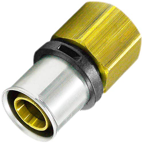 Pipetec Press-Übergang Innengewinde 16x2mm - 3/4" DVGW, TH Pressfitting von VWPEYY