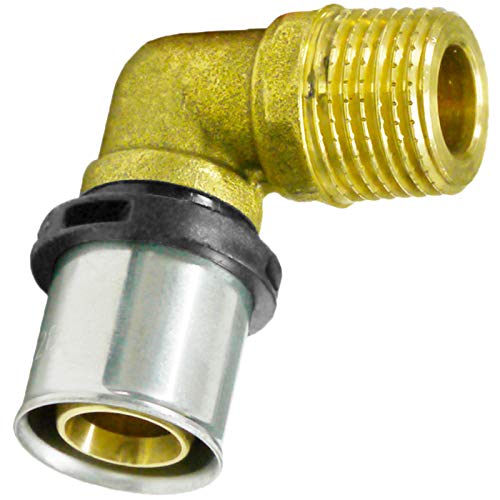 Pipetec Press-Übergangswinkel Außengewinde 16x2mm - 3/4" DVGW, TH Pressfitting Pipetec Press-Übergangswinkel Außengewinde 16x2mm - 3/4" DVGW, TH Pressfitting von Pipetec