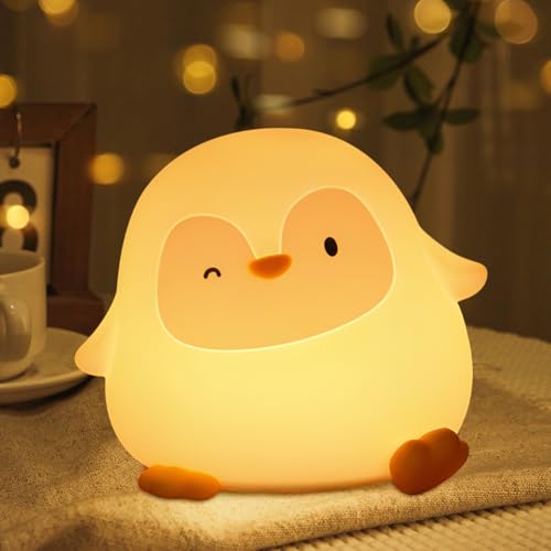 Pipihome Pinguin Nachtlicht Kinder, Penguin Silikon Lampe mit Dimmbar, Touch-Steuerung, 30 Minuten Timer, Baby Nachttischlampe Pinguin Geschenk für Kinderzimmer Deko Pipihome Pinguin Nachtlicht Kinder, Penguin Silikon Lampe mit Dimmbar, Touch-Steuerung, 30 Minuten Timer, Baby Nachttischlampe Pinguin Geschenk für Kinderzimmer Deko von Pipihome