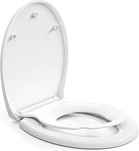 Pipishell WC Sitz, Toilettendeckel mit Absenkautomatik, Magnetisch zu befestigenden Toilettensitz für Kinder, einfache Montage Antibakteriell WC Sitz Kinder mit Quick Release Funktion, PIBTC04-E-N1 von Pipishell