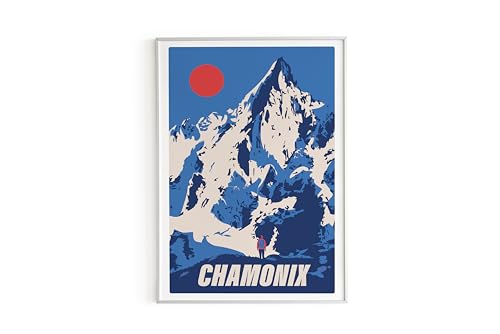 Piplet Paper Chamonix Poster A3 von Piplet Paper