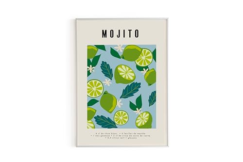 Piplet Paper Mojito Poster A3 von Piplet Paper