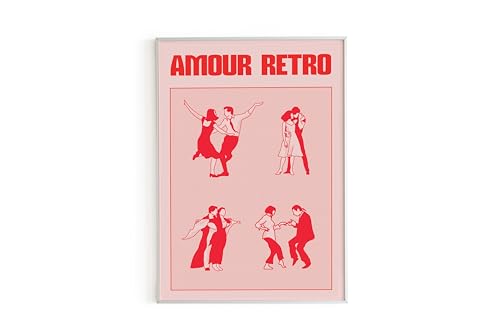 Piplet Paper Poster Amour Retro A2 von Piplet Paper