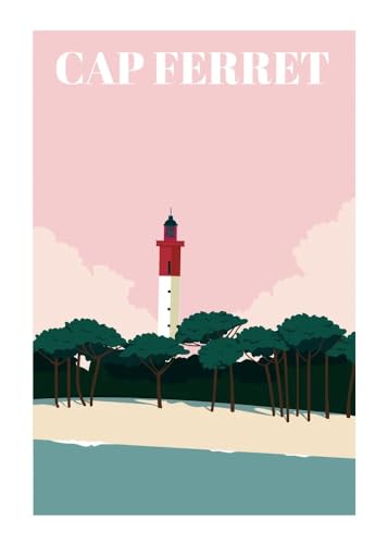 Piplet Paper Poster Cap Ferret A3 von Piplet Paper