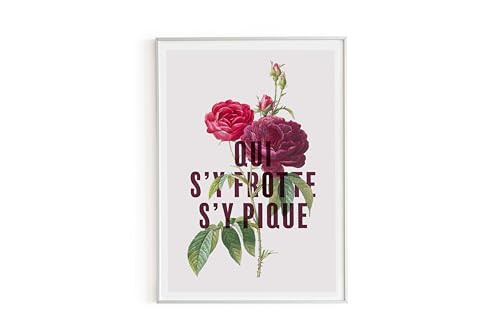 Piplet Paper Poster Qui S'Y Frotte, A3 von Piplet Paper