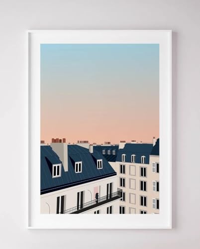 Piplet Paper Poster Sous Les Toits De Paris, A3 von Piplet Paper