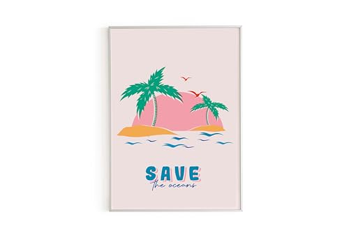 Piplet Paper Save The Ocean Poster A3 von Piplet Paper
