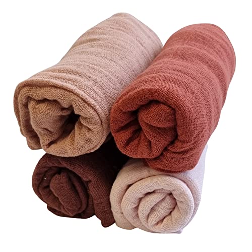Pippi Mulltücher 4er Pack Spucktücher Organic (Redwood) von Pippi