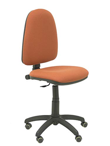 PIQUERAS Y CRESPO Modell 04CP Ergonomischer Bürostuhl mit Permanentkontaktmechanik, höhenverstellbar und räder parkett Sitz und Rücken gepolstert in Stoff BALI braun von Piqueras y Crespo