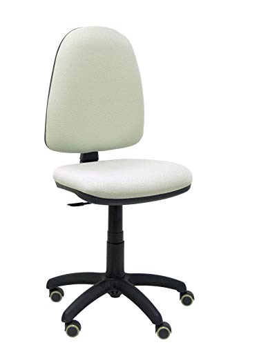 PIQUERAS Y CRESPO Modell 04CP Ergonomischer Bürostuhl mit Permanentkontaktmechanik, höhenverstellbar und räder parkett Sitz und Rücken gepolstert in Stoff BALI grau von Piqueras y Crespo