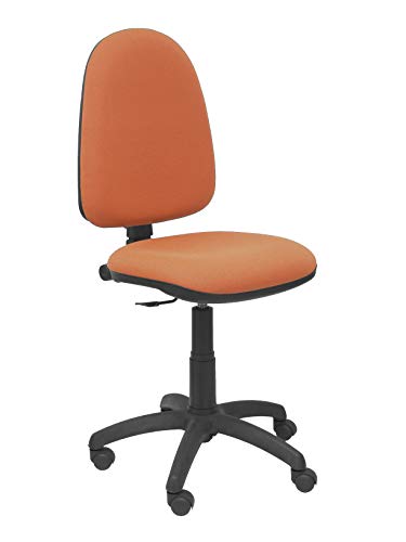 PIQUERAS Y CRESPO Modell 04CP - Ergonomischer Bürostuhl mit Permanentkontaktmechanik und höhenverstellbar - Sitz und Rücken gepolstert in Stoff BALI braun von Piqueras y Crespo