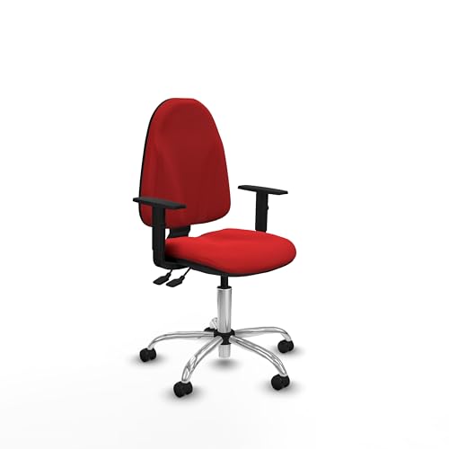 Piqueras y Crespo - 8-Stunden-Bürostuhl Algarra, ergonomischer Stuhl mit 1D-Armlehnen, höhenverstellbare Rückenlehne, ohne Kopfteil und asynchroner Mechanismus. von Piqueras y Crespo