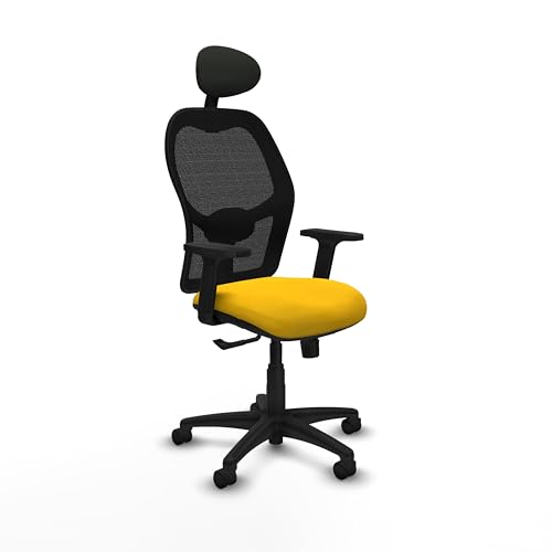 Piqueras y Crespo Alocén Bürostuhl, ergonomisch, bis zu 100 kg, mit fester Rückenlehne, festem Kopf, 1D Lendenwirbelstütze, 2D-Arm und 3-Wege-Synchronmechanik Piqueras y Crespo Alocén Bürostuhl, ergonomisch, bis zu 100 kg, mit fester Rückenlehne, festem Kopf, 1D Lendenwirbelstütze, 2D-Arm und 3-Wege-Synchronmechanik von Piqueras y Crespo