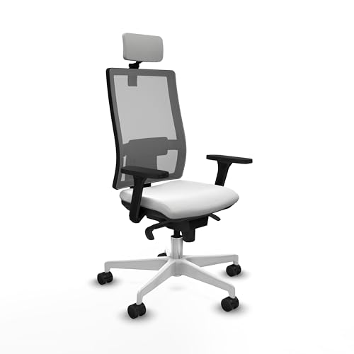 Piqueras y Crespo - Anatomische Schreibtischstühle mit 3D-Armen, Synchronmechanik in 5 Positionen, 2D-Kopfteil, 1D-Lendenwirbelstütze und höhenverstellbare Rückenlehne. von Piqueras y Crespo