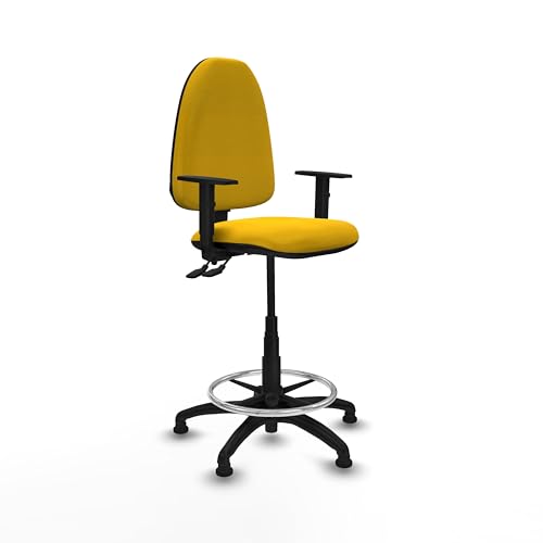 Piqueras y Crespo Aýna Arbeitshocker mit höhenverstellbarer Rückenlehne, 1D-Armlehnen und Permanentkontaktmechanismus mit Doppelgriff von Piqueras y Crespo