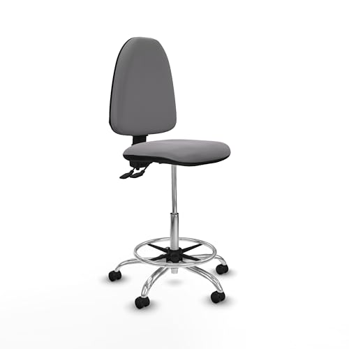 Piqueras y Crespo Aýna Bürostuhl mit Rollen, ideal als Mechanikerhocker und Schreibtischhocker, mit höhenverstellbarer Rückenlehne von Piqueras y Crespo