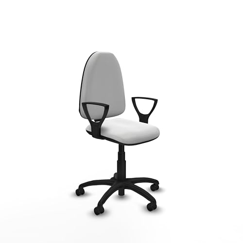 Piqueras y Crespo Aýna Bürostuhl mit verstellbarer Rückenlehne, für einfaches Büro, ideal für Studio und kleine Räume, maximales Gewicht 100 kg, feste Armlehnen, permanenter Kontaktmechanismus von Piqueras y Crespo