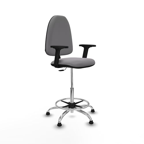 Piqueras y Crespo Aýna Hocker, ideal für 4-6 Stunden Betrieb, mit verstellbarer Rückenlehne und 2D-Armlehnen, Schreibtischhocker, hoher Arbeitshocker oder für mechanische Werkstatt Piqueras y Crespo Aýna Hocker, ideal für 4-6 Stunden Betrieb, mit verstellbarer Rückenlehne und 2D-Armlehnen, Schreibtischhocker, hoher Arbeitshocker oder für mechanische Werkstatt von Piqueras y Crespo