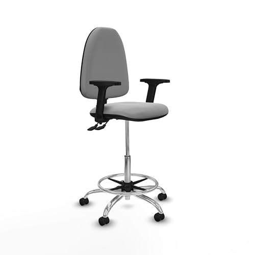Piqueras y Crespo Aýna Hocker, ideal für Schreibtisch, Hochstationstheke und Büro, mit verstellbarer Rückenlehne und 2D-Armen, belastbar bis 100 kg Piqueras y Crespo Aýna Hocker, ideal für Schreibtisch, Hochstationstheke und Büro, mit verstellbarer Rückenlehne und 2D-Armen, belastbar bis 100 kg von Piqueras y Crespo