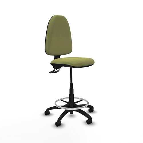 Piqueras y Crespo Aýna Hocker ideal für Schreibtisch und Büro, mit verstellbarer Rückenlehne und Permanentkontaktmechanismus, belastbar bis 100 kg von Piqueras y Crespo