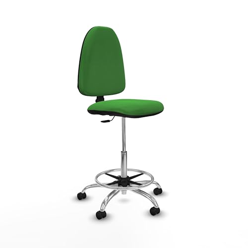 Piqueras y Crespo Aýna Hocker ideal für Schreibtisch und Büro, mit verstellbarer Rückenlehne und Permanentkontaktmechanismus, belastbar bis 100 kg von Piqueras y Crespo