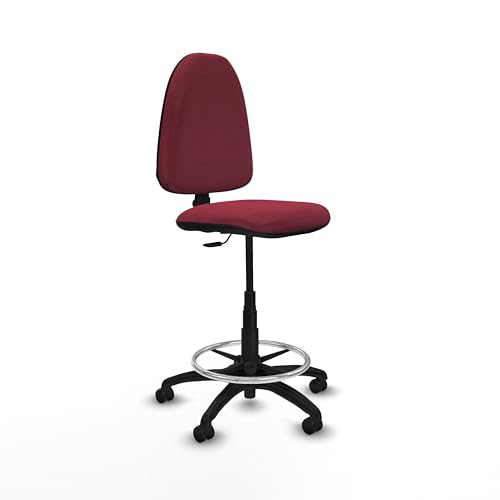 Piqueras y Crespo Aýna Hocker: Ideal für Schreibtisch, Büro und hohe Theke mit verstellbarer Rückenlehne, ständiger Kontakt und Kapazität von 100 kg von Piqueras y Crespo